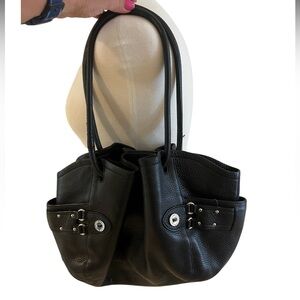 Cole Haan Black leather shoulder bag